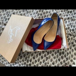 Christian Louboutin Blue Pigalle So Kate 37.5